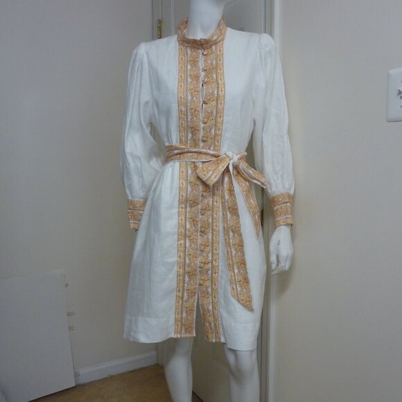 LUG VON SIGA Florence Long Sleeve Linen Short Dress - Picture 3 of 7